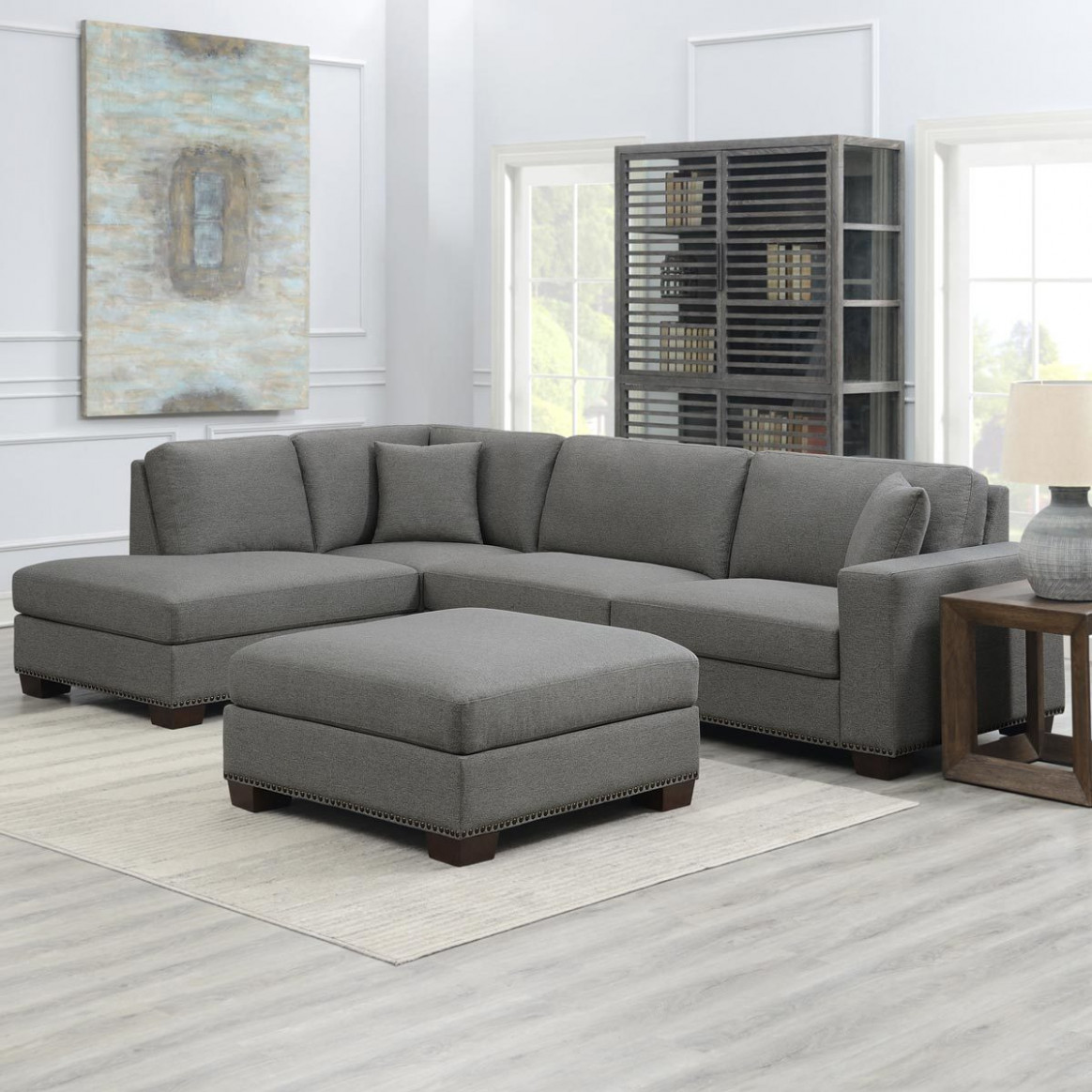 attach a corner couch in living room