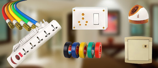 branded electrical wires and switches